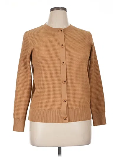Pre-owned Assorted Brands Cardigan Sweater In Brown