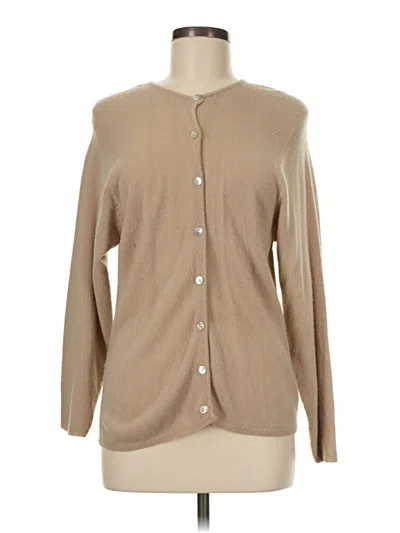 Pre-owned Assorted Brands Cardigan Sweater In Brown