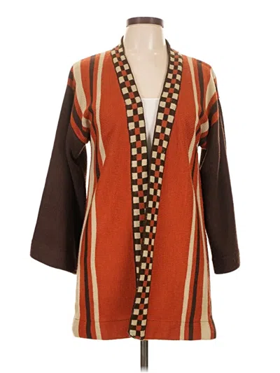 Pre-owned Assorted Brands Cardigan Sweater In Brown