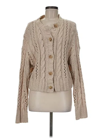 Pre-owned Assorted Brands Cardigan Sweater In Brown