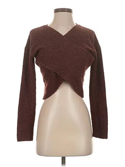 Pre-owned Assorted Brands Cardigan Sweater In Brown