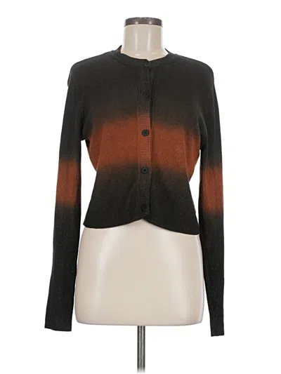 Pre-owned Assorted Brands Cardigan Sweater In Brown