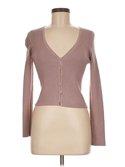 Pre-owned Assorted Brands Cardigan Sweater In Brown