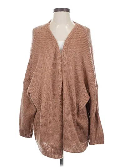 Pre-owned Assorted Brands Cardigan Sweater In Brown