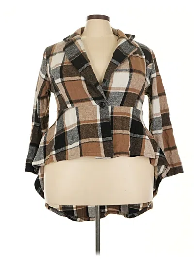 Pre-owned Assorted Brands Cardigan Sweater In Brown