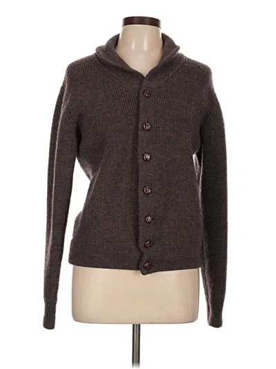 Pre-owned Assorted Brands Cardigan Sweater In Brown