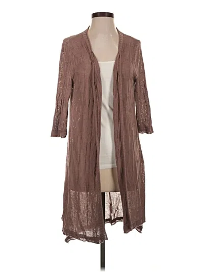 Pre-owned Assorted Brands Cardigan Sweater In Brown
