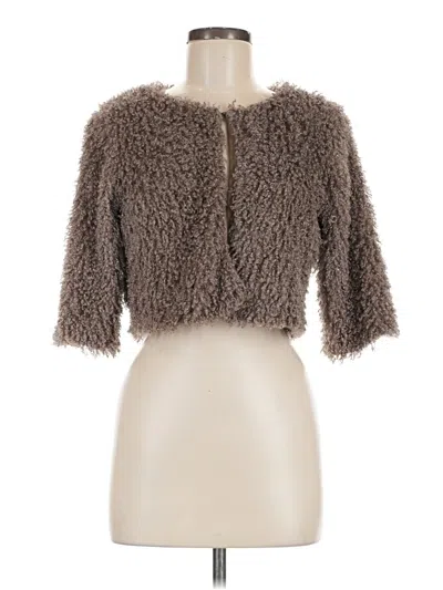 Pre-owned Assorted Brands Cardigan Sweater In Brown
