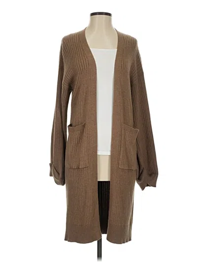 Pre-owned Assorted Brands Cardigan Sweater In Brown