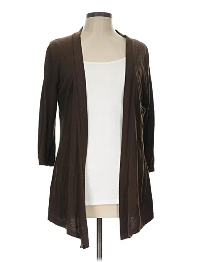 Pre-owned Assorted Brands Cardigan Sweater In Brown