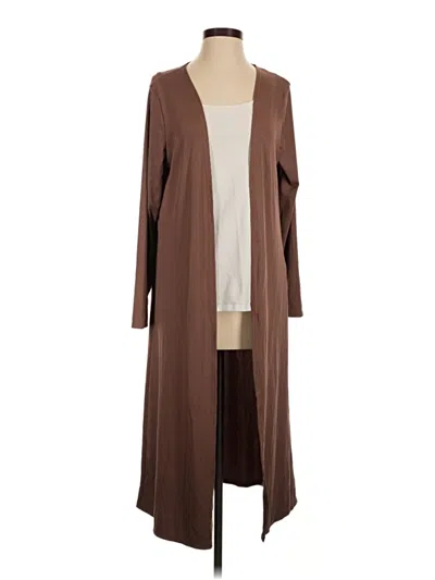 Pre-owned Assorted Brands Cardigan Sweater In Brown