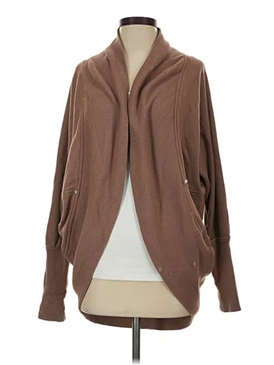 Pre-owned Assorted Brands Cardigan Sweater In Brown