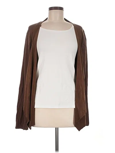 Pre-owned Assorted Brands Cardigan Sweater In Brown
