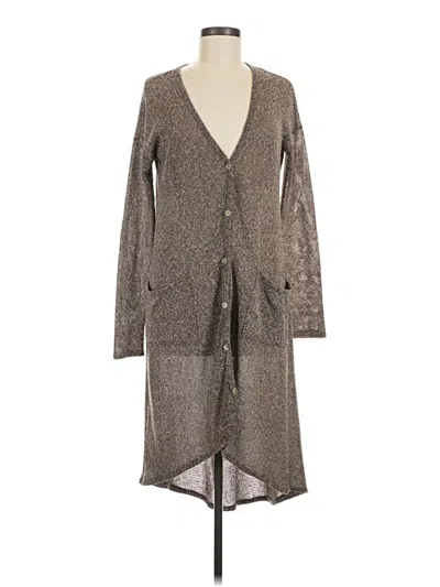 Pre-owned Assorted Brands Cardigan Sweater In Brown