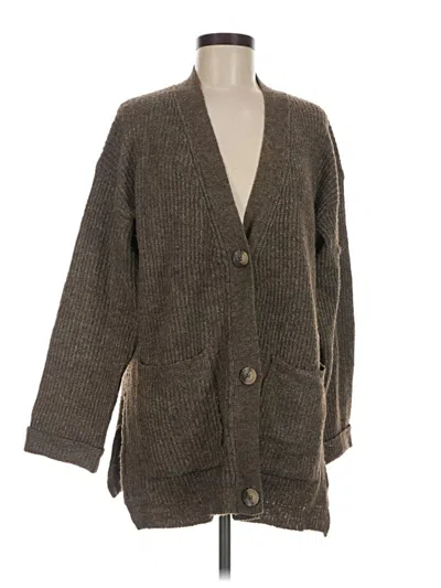 Pre-owned Assorted Brands Cardigan Sweater In Brown