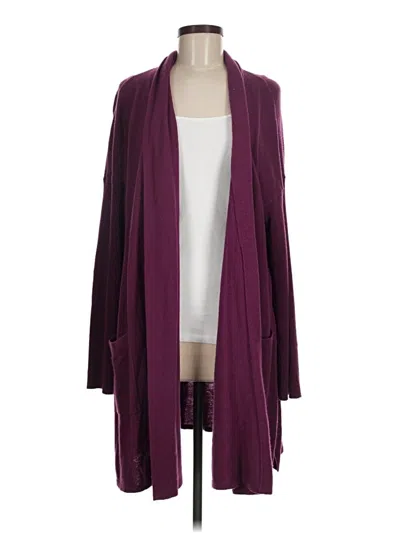 Pre-owned Assorted Brands Cardigan Sweater In Burgundy