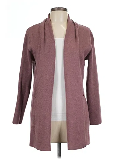 Pre-owned Assorted Brands Cardigan Sweater In Burgundy