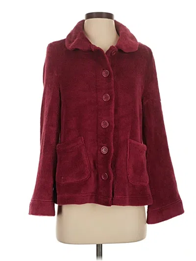 Pre-owned Assorted Brands Cardigan Sweater In Burgundy
