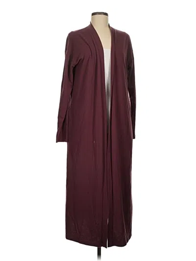 Pre-owned Assorted Brands Cardigan Sweater In Burgundy