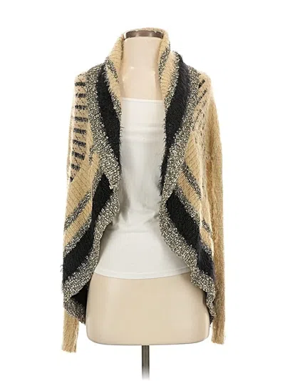 Pre-owned Assorted Brands Cardigan Sweater In Gold