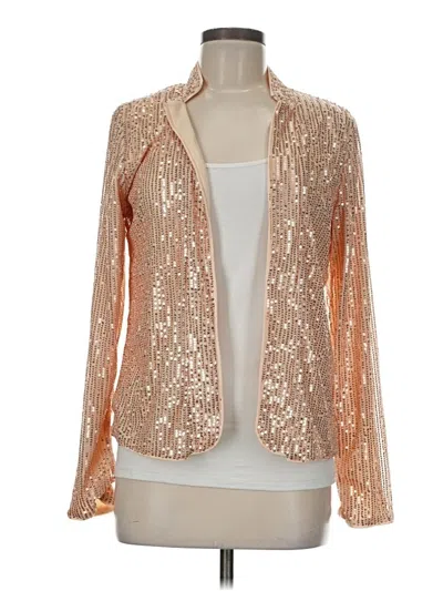 Pre-owned Assorted Brands Cardigan Sweater In Gold
