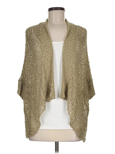 Pre-owned Assorted Brands Cardigan Sweater In Gold