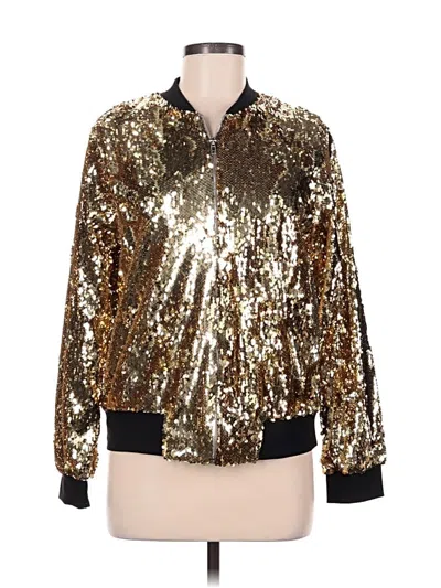 Assorted Brands Cardigan Sweater In Gold
