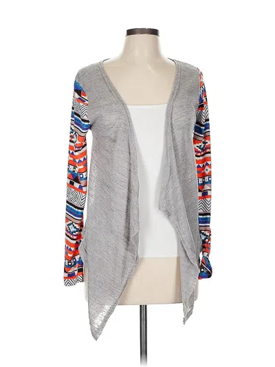 Pre-owned Assorted Brands Cardigan Sweater In Gray