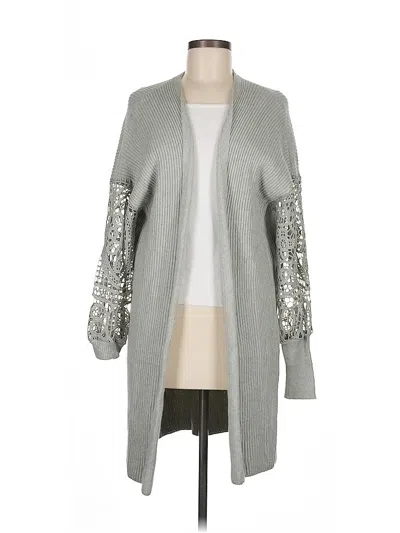 Pre-owned Assorted Brands Cardigan Sweater In Gray