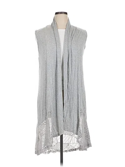 Pre-owned Assorted Brands Cardigan Sweater In Gray