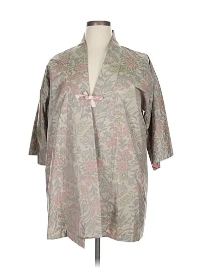 Pre-owned Assorted Brands Cardigan Sweater In Gray