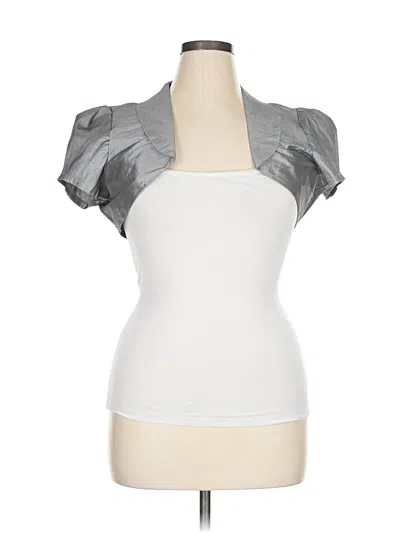 Pre-owned Assorted Brands Cardigan Sweater In Gray