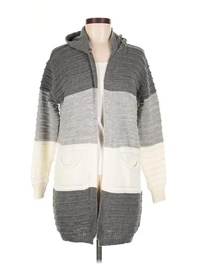 Pre-owned Assorted Brands Cardigan Sweater In Gray