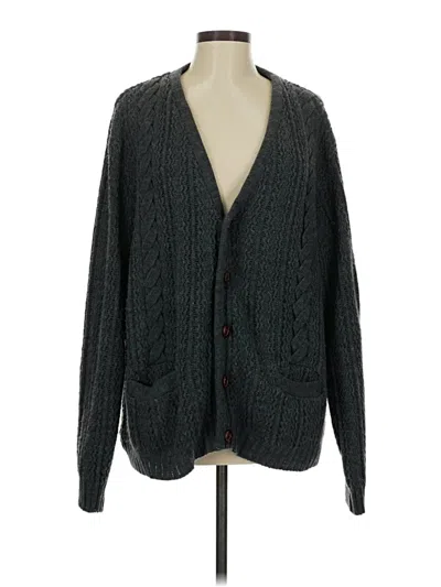 Pre-owned Assorted Brands Cardigan Sweater In Gray