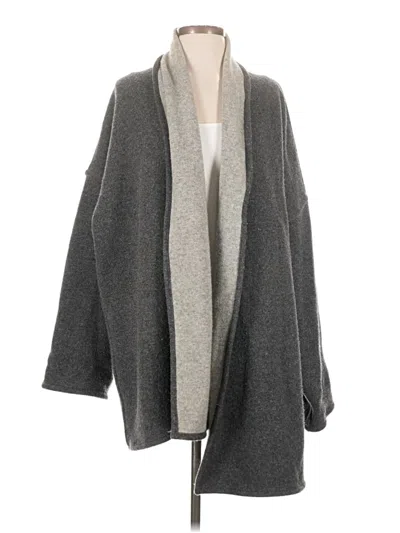 Pre-owned Assorted Brands Cardigan Sweater In Gray