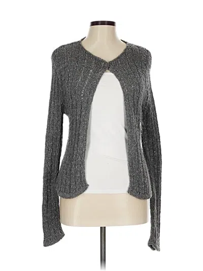 Pre-owned Assorted Brands Cardigan Sweater In Gray