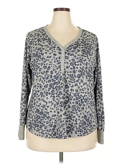 Pre-owned Assorted Brands Cardigan Sweater In Gray