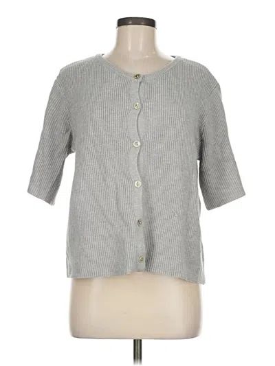 Pre-owned Assorted Brands Cardigan Sweater In Gray