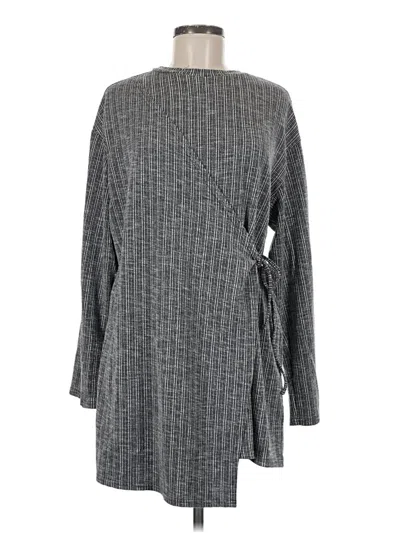 Pre-owned Assorted Brands Cardigan Sweater In Gray