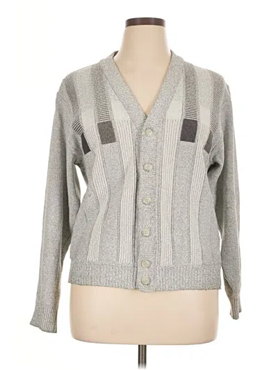 Pre-owned Assorted Brands Cardigan Sweater In Gray