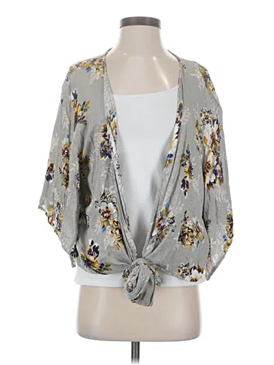 Pre-owned Assorted Brands Cardigan Sweater In Gray