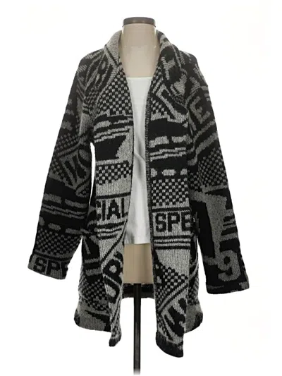 Pre-owned Assorted Brands Cardigan Sweater In Gray