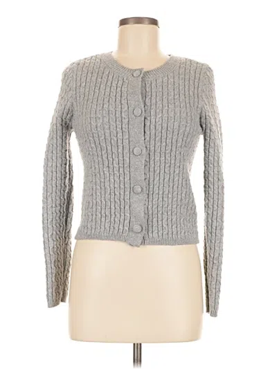 Pre-owned Assorted Brands Cardigan Sweater In Gray
