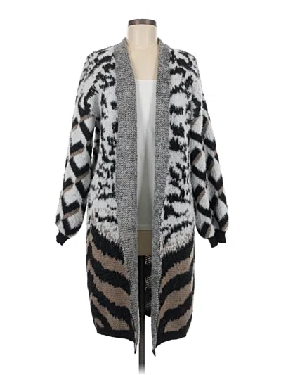 Pre-owned Assorted Brands Cardigan Sweater In Gray