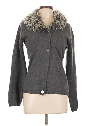 Pre-owned Assorted Brands Cardigan Sweater In Gray