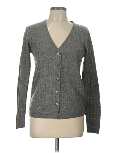 Pre-owned Assorted Brands Cardigan Sweater In Gray