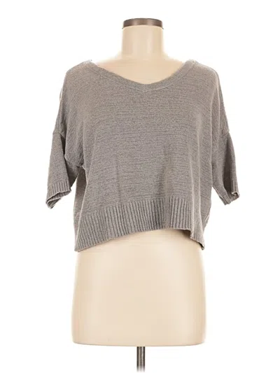 Pre-owned Assorted Brands Cardigan Sweater In Gray