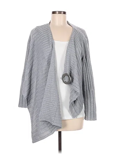 Pre-owned Assorted Brands Cardigan Sweater In Gray