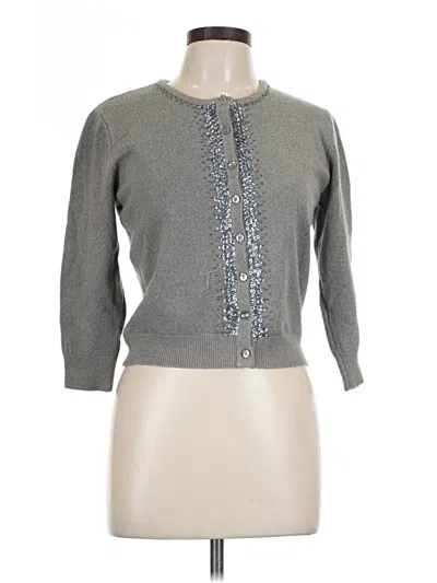 Pre-owned Assorted Brands Cardigan Sweater In Gray