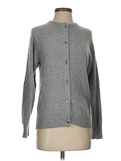 Pre-owned Assorted Brands Cardigan Sweater In Gray